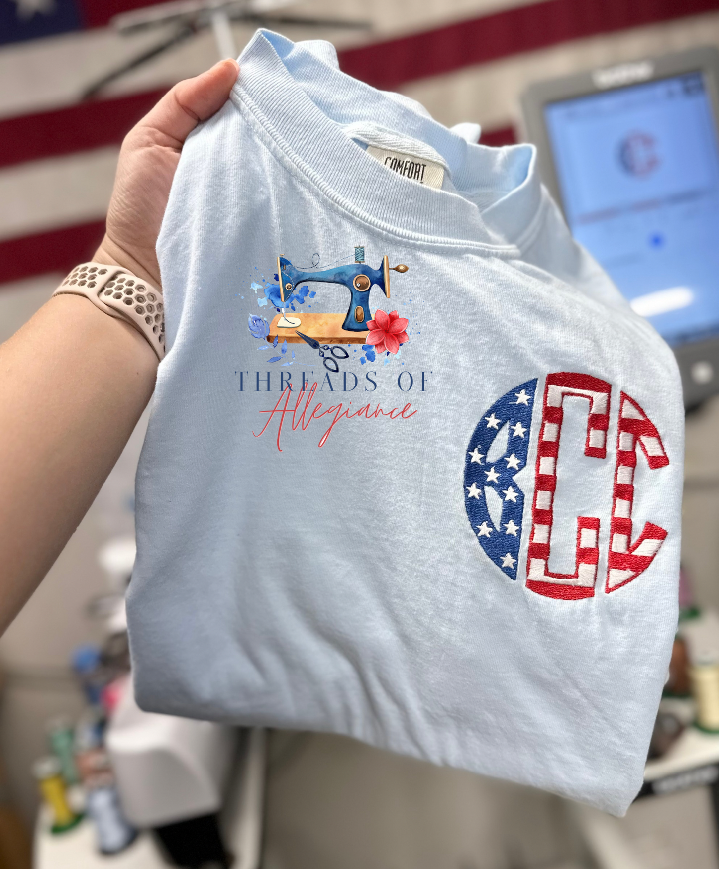 Patriotic monogram