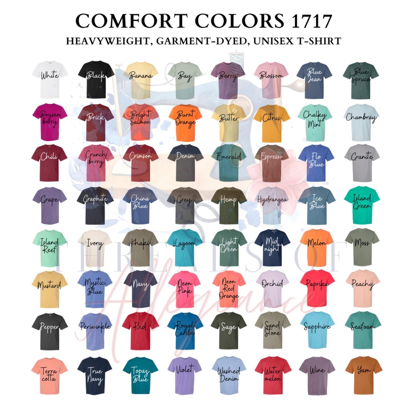 Simple name comfort colors tee