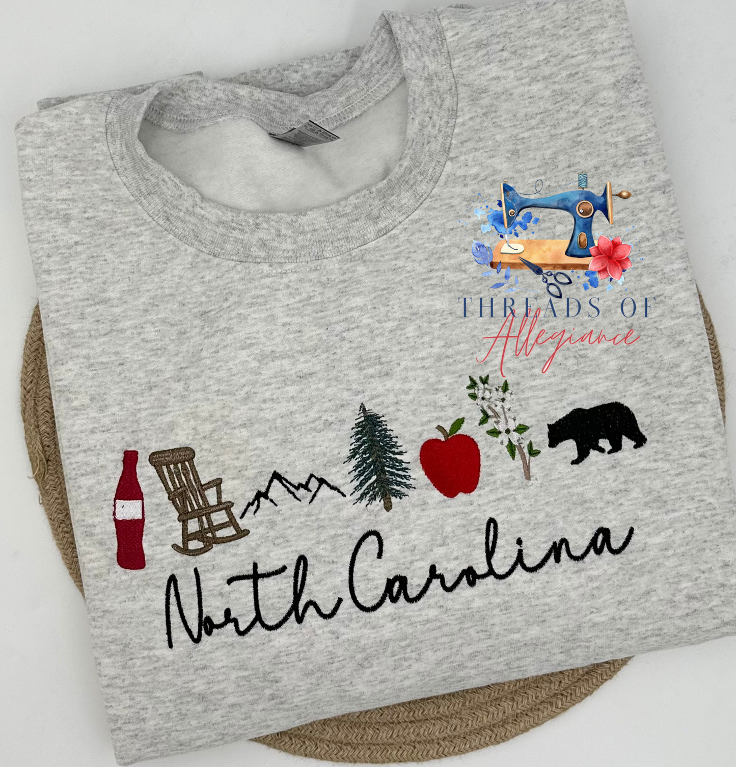 North Carolina crewneck/ tee