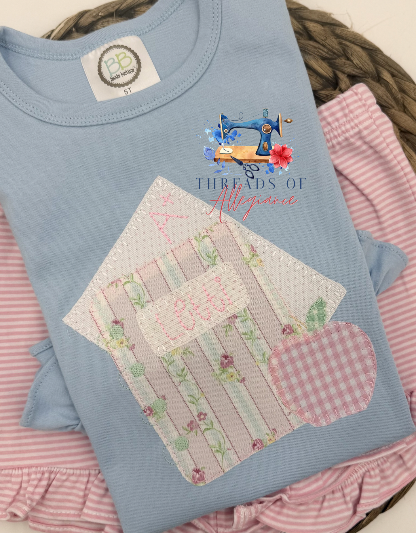 Notebook and paper Ruffle Tee
