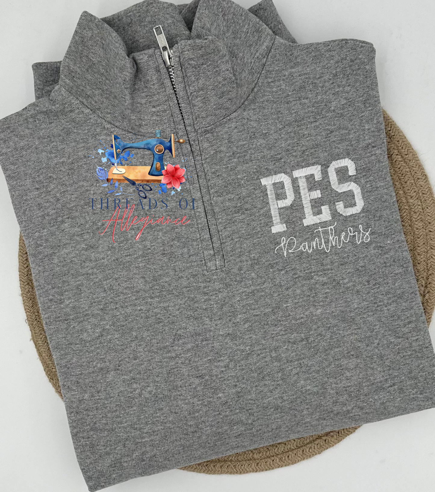 PES panthers quarter zip