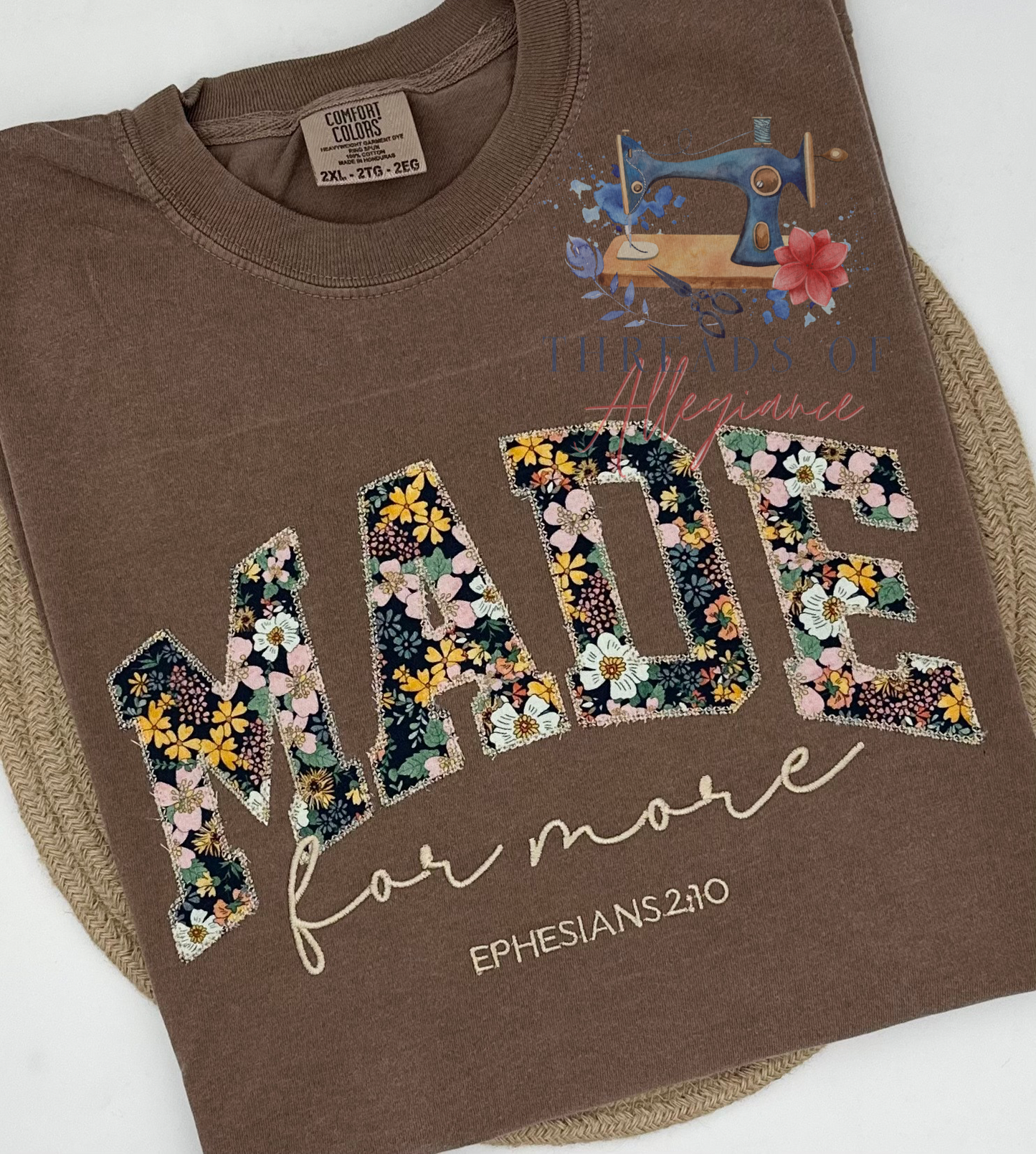 Made for more appliqué tee