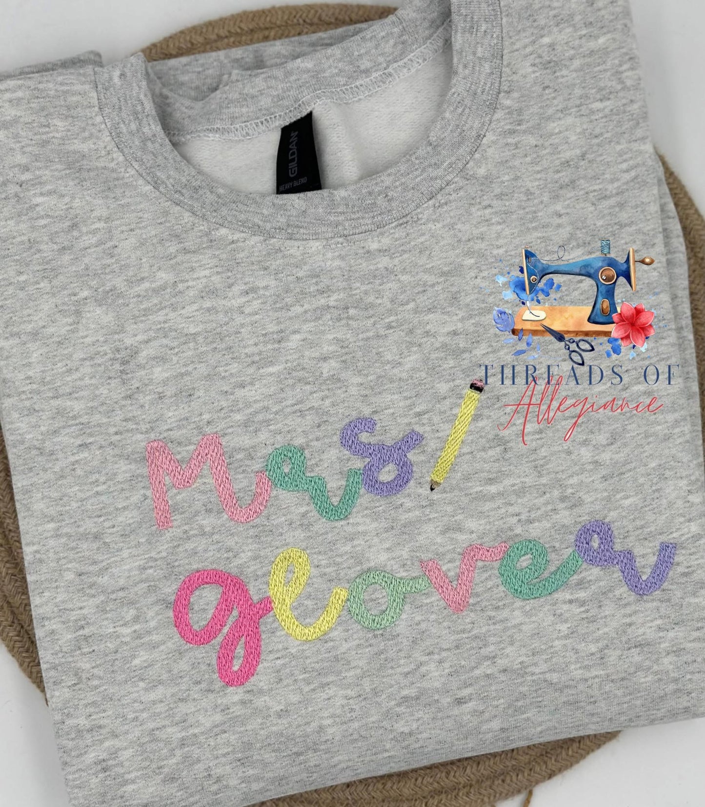 Personalized teacher crewneck