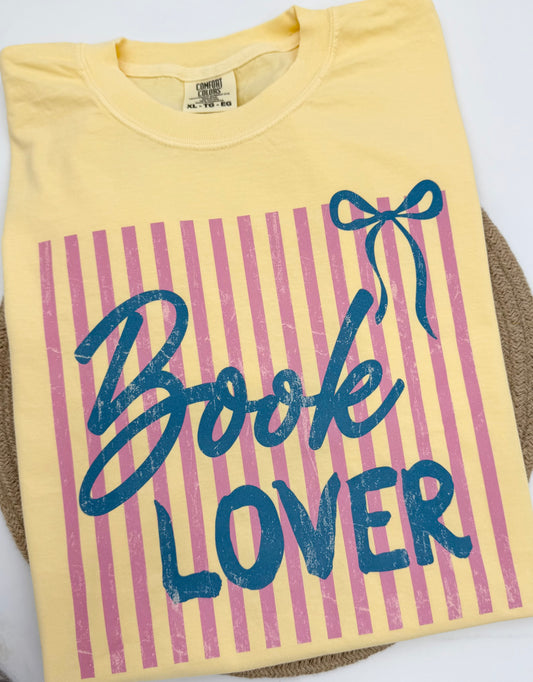 Book lover comfort colors tee