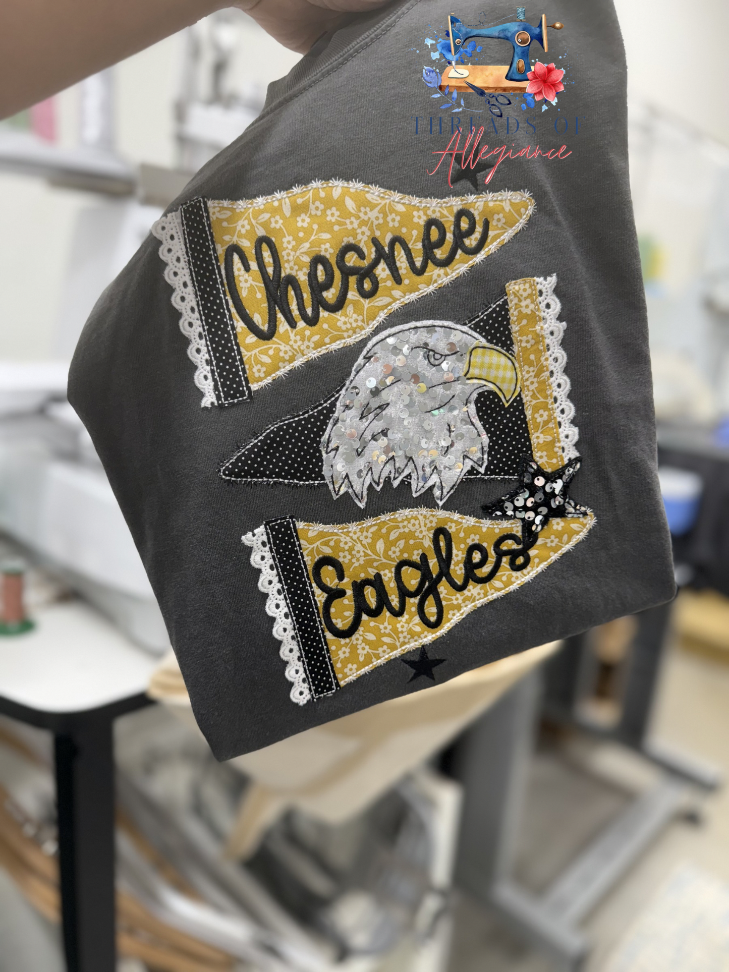Chesnee Eagle Trio Pennant