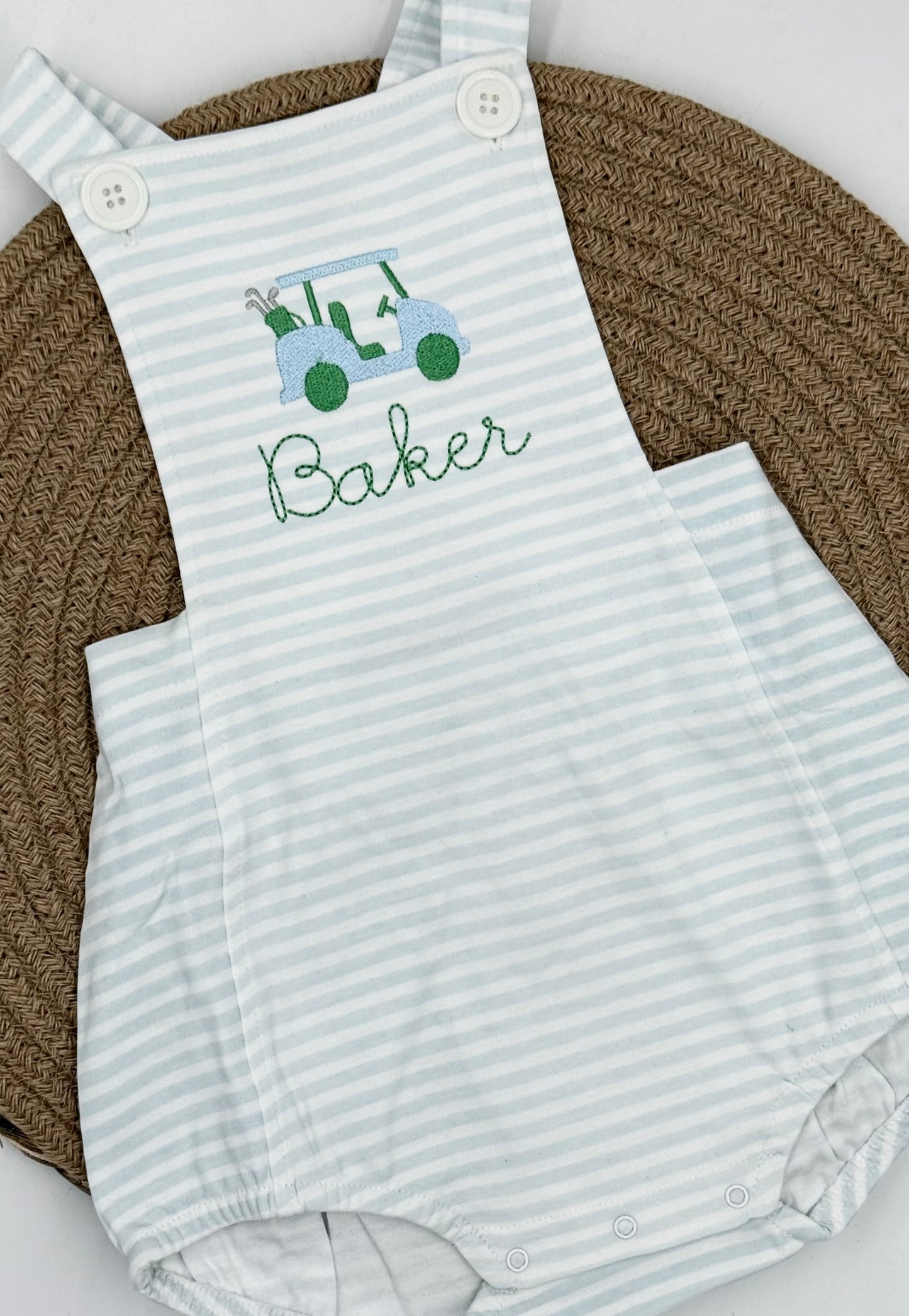 Sun suit with golf cart