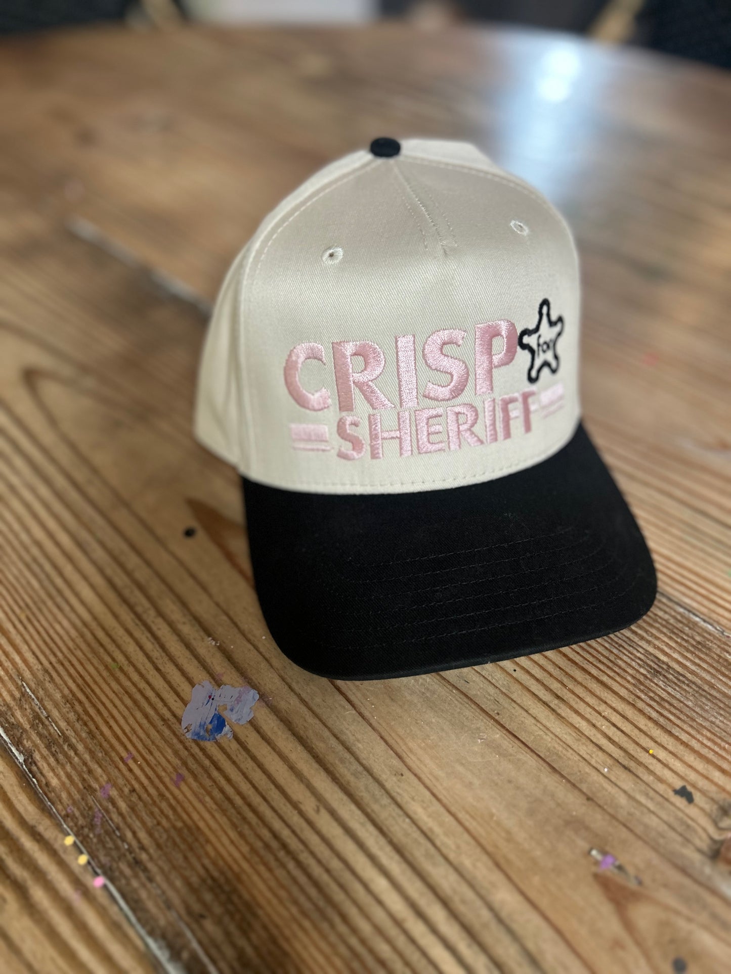 Crisp for sherriff embroidered hats