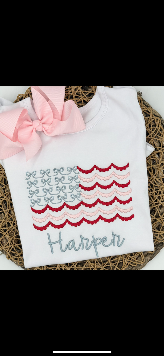 Scallop bow flag