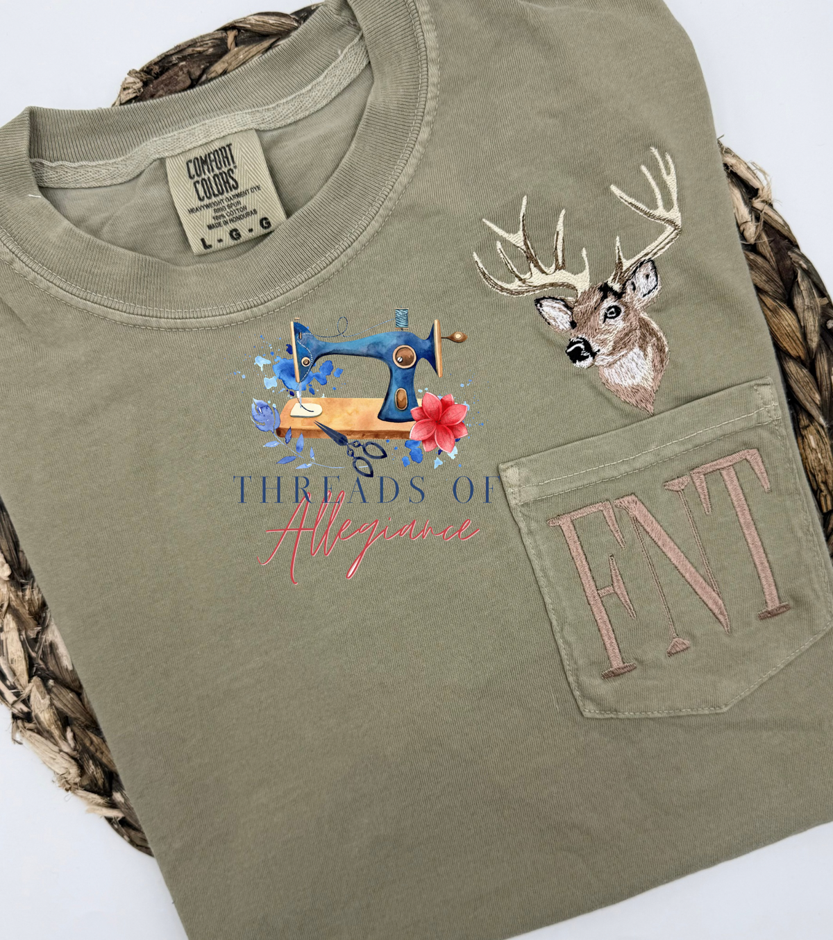 BIG BUCK Monogram pocket tee