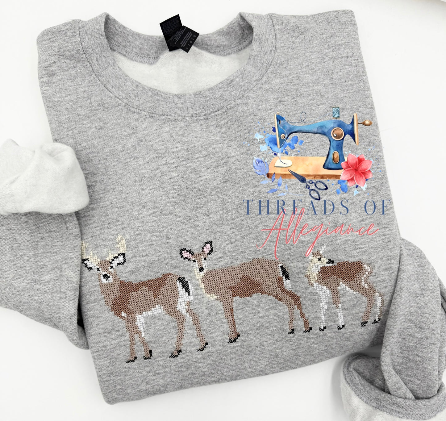 Deer Family Cross Stitch