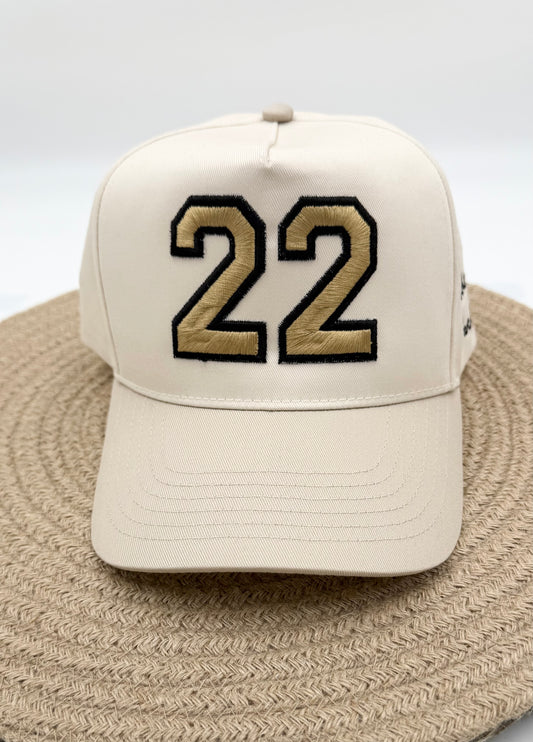 Customized 3D PUFF number hats