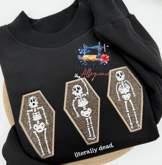Literally dead skeletons and coffins