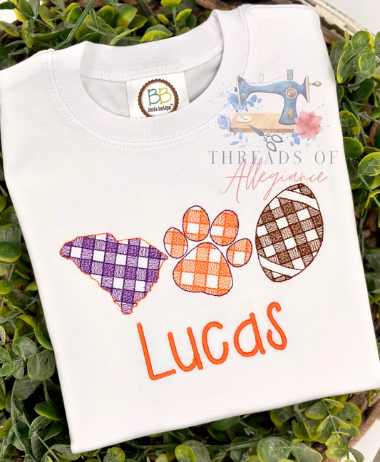 Game day gingham ruffle and unisex tees