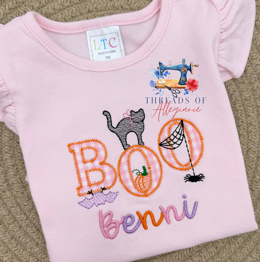 "BOO" girls halloween