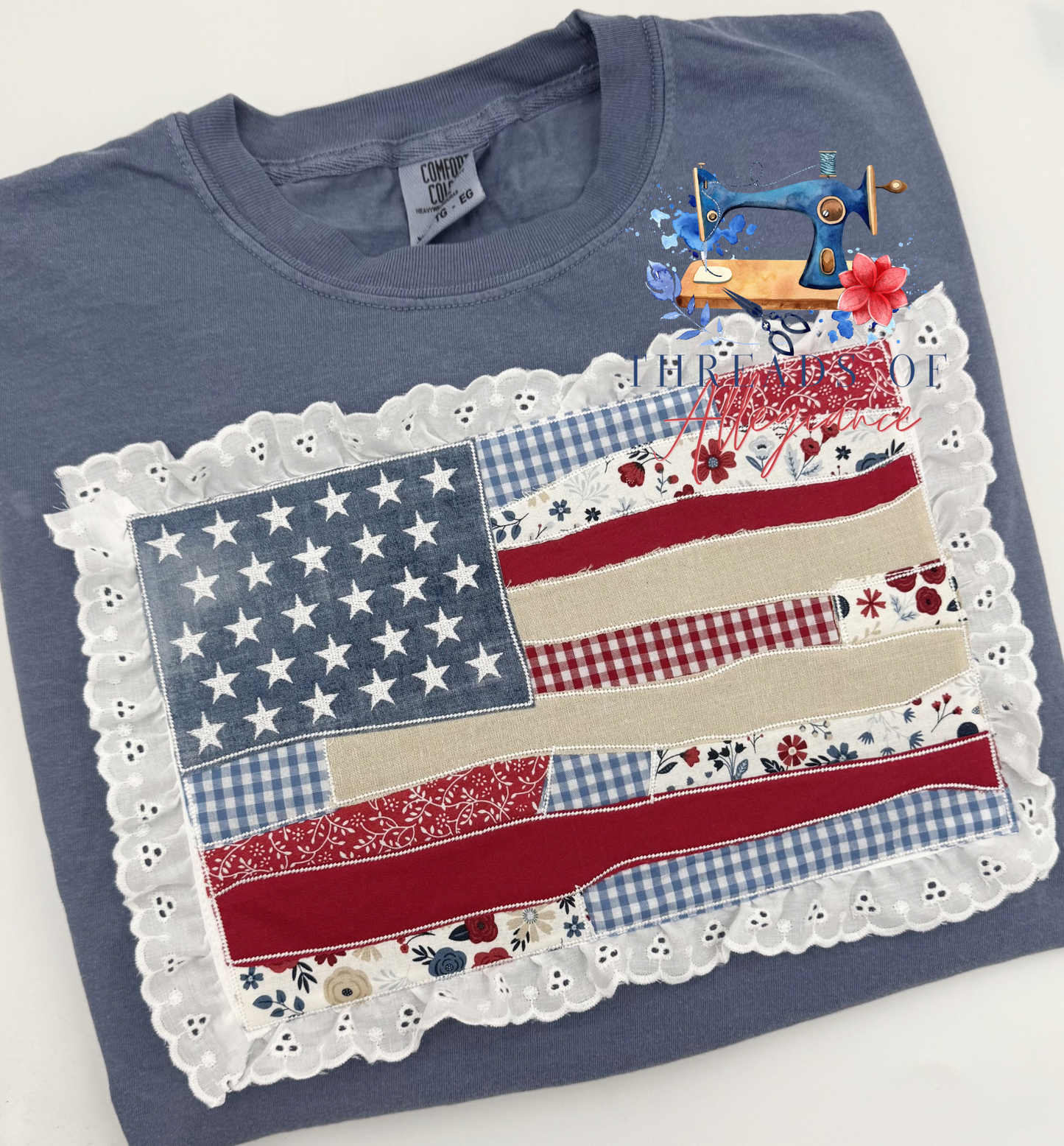 Patchwork Old Glory tee