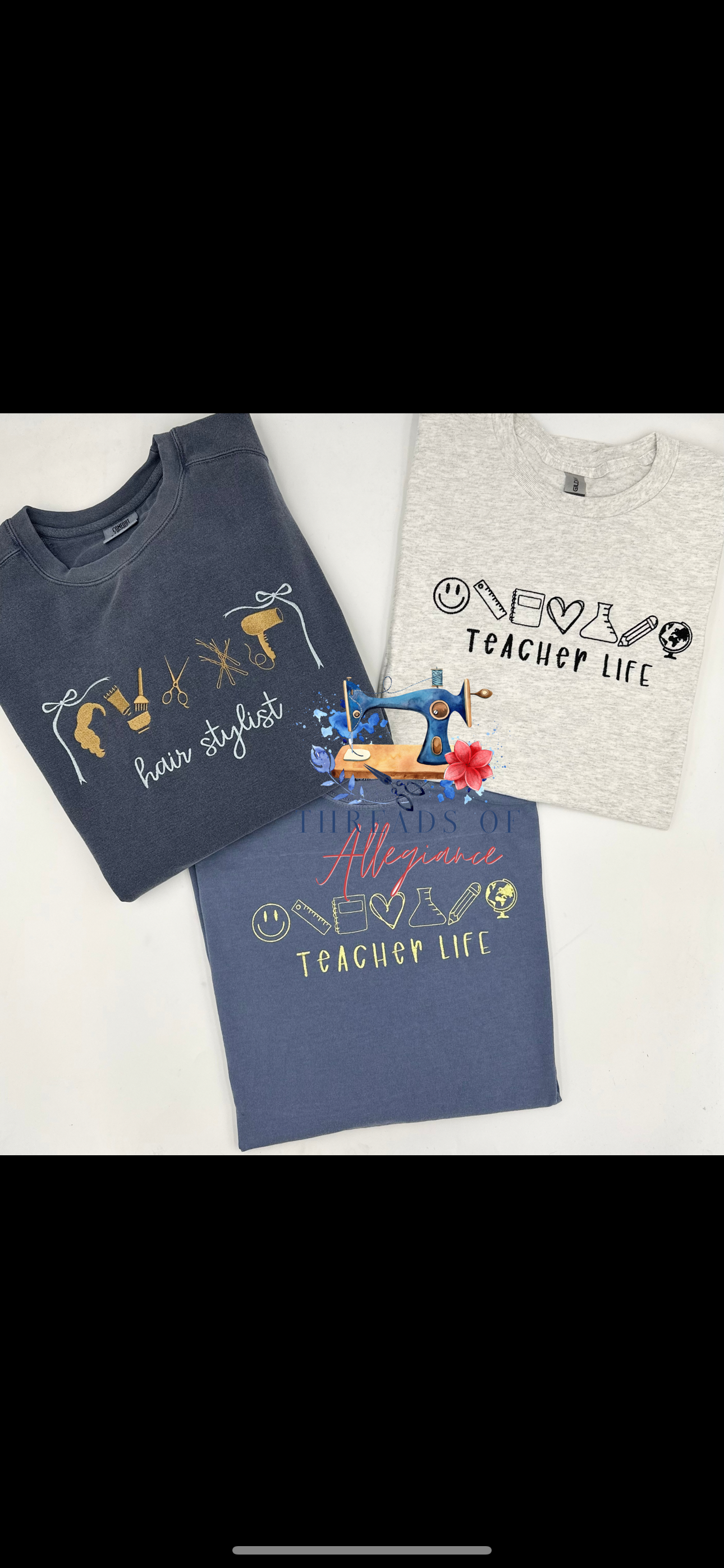 Occupation tees and sweatshirts
