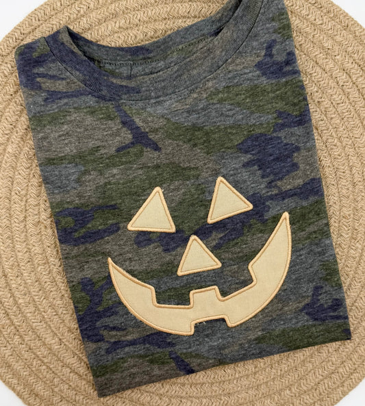 Camo Jackolantern tee