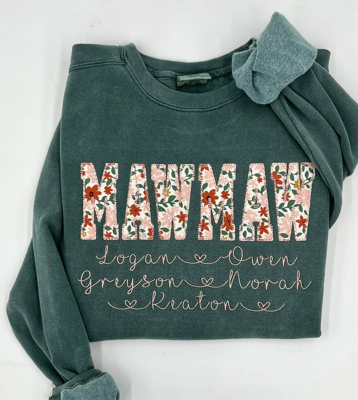 MYSTERY MAMA/ NANA/ MIMI Etc Applique' shirts WITH NAMES