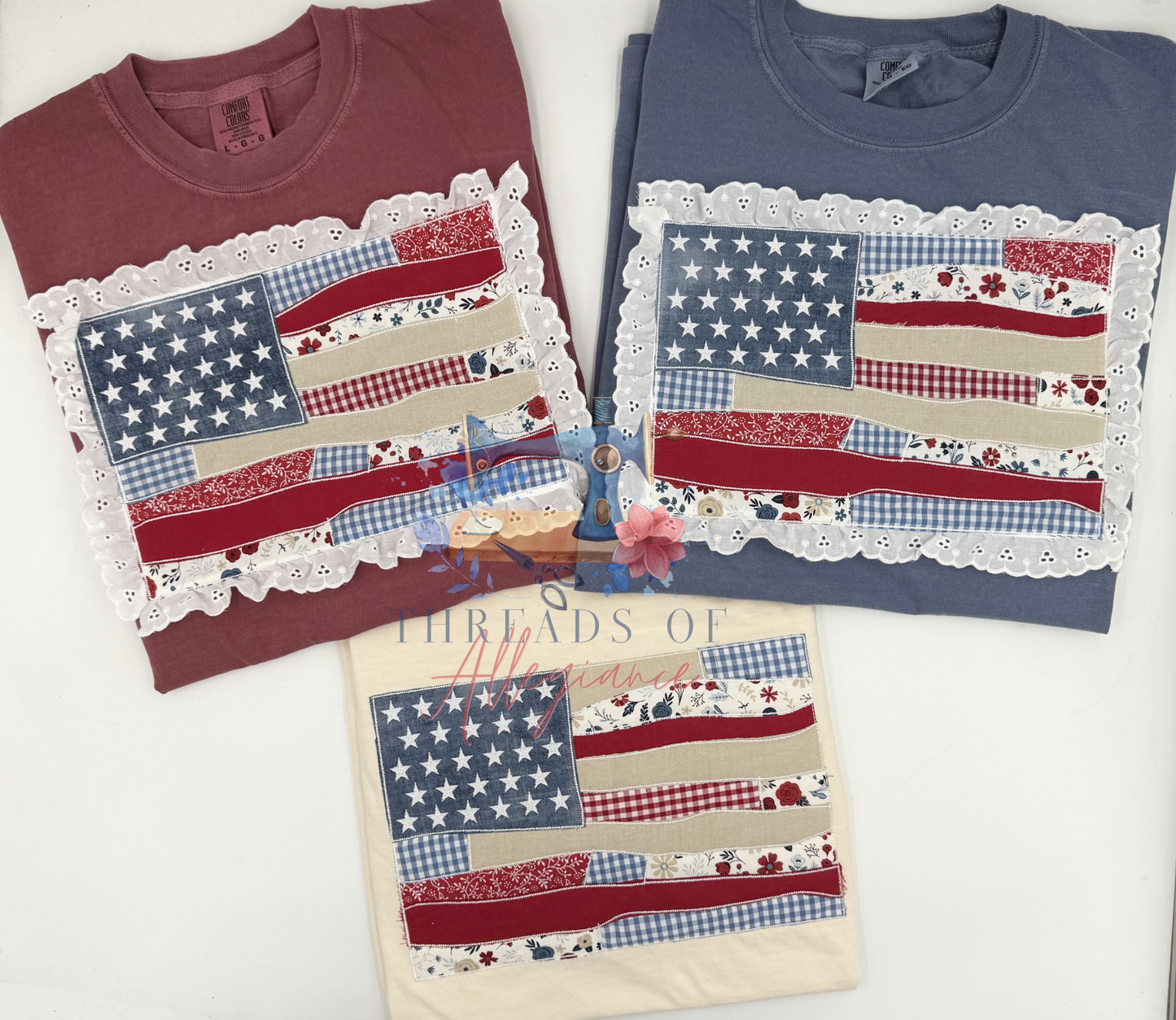 Patchwork Old Glory tee