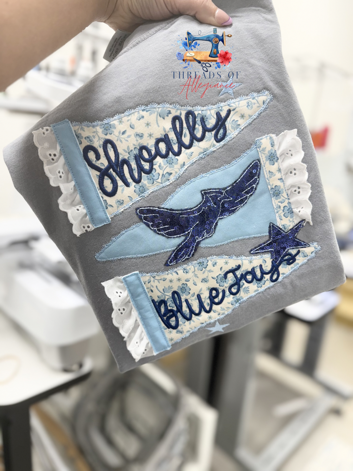 Blue Jay Pennant Flag Trio