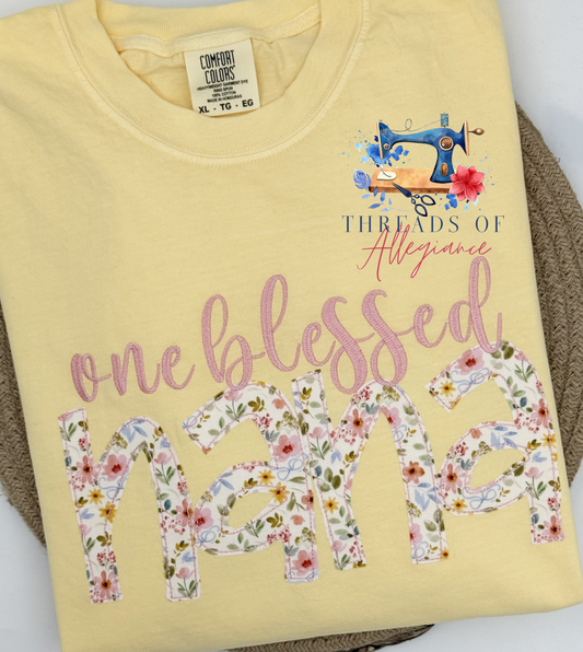 Comfort colors “one blessed” tee
