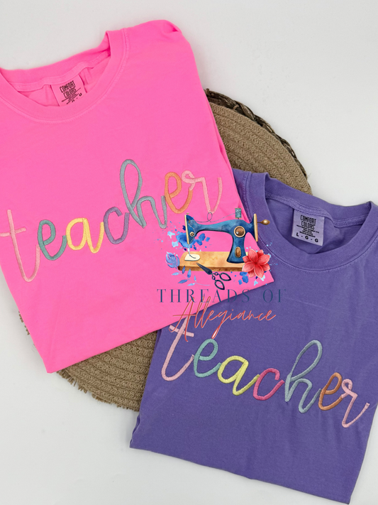 Colorful occupation comfort colors tee