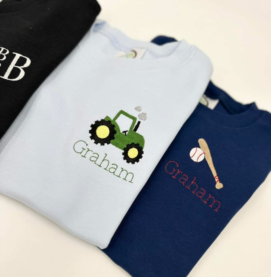 Boys unisex mini embroidery shirt