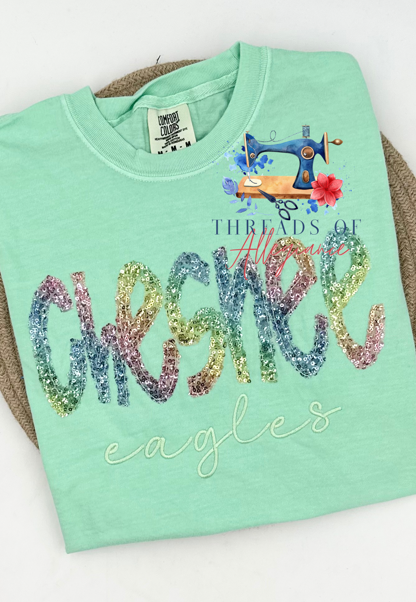 Rainbow sequins spirit shirt