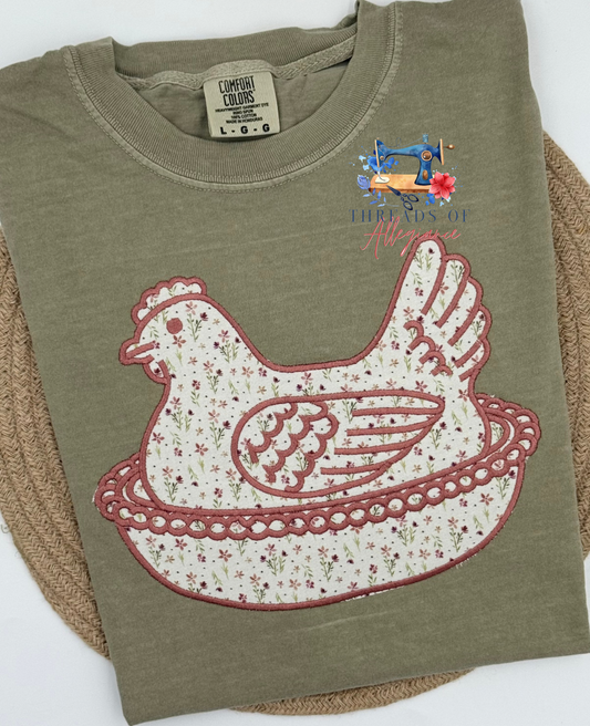 HEN ON NEST tee
