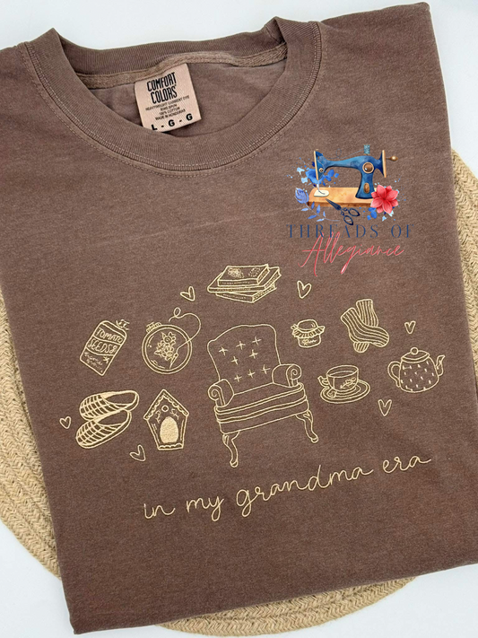 In my grandma era comfort colors tee