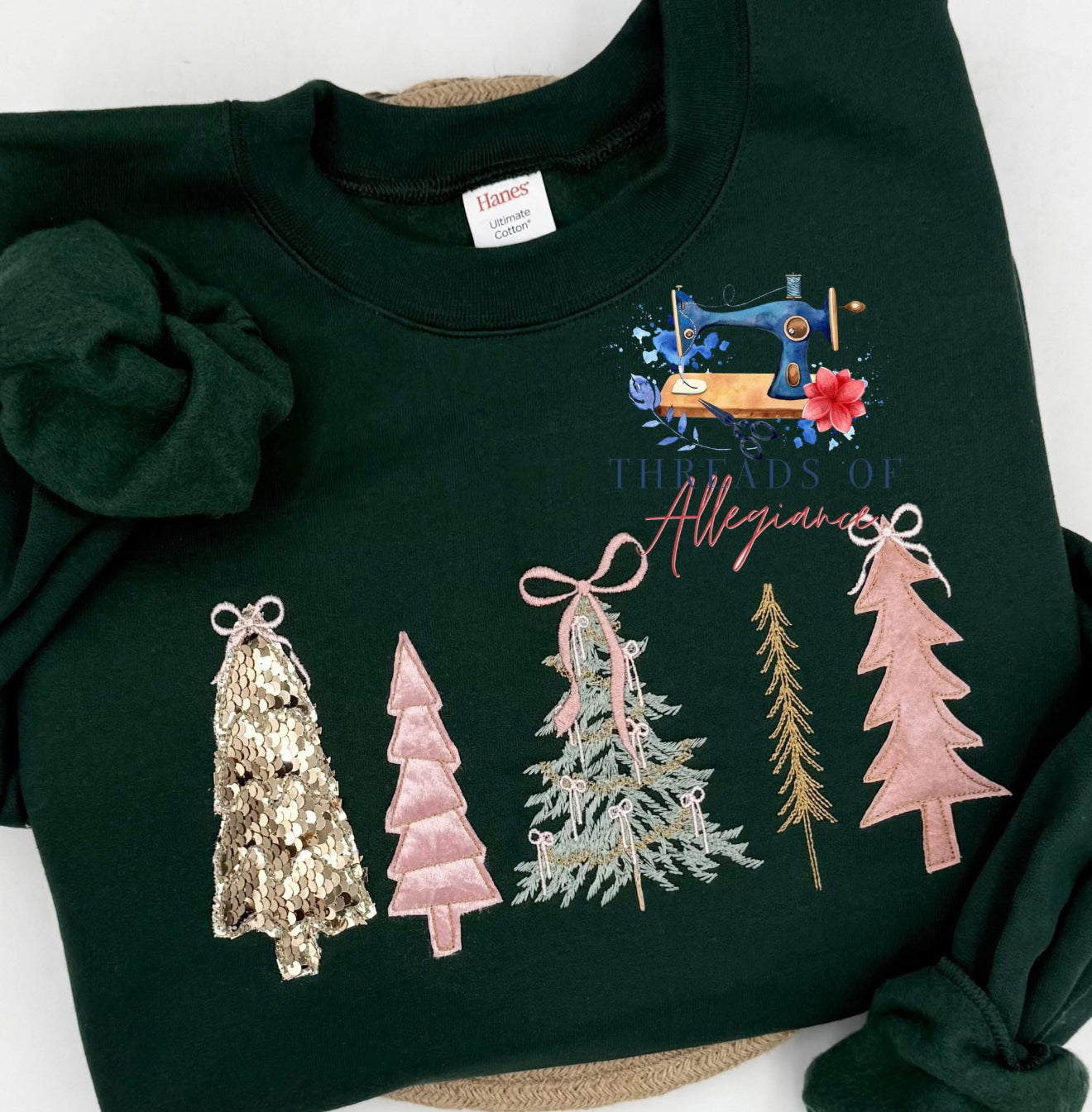 Whimsy Christmas Tree Crewneck