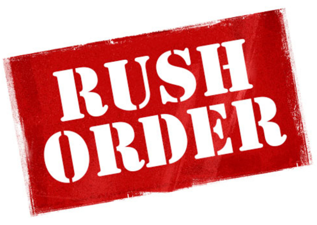 Rush Order Option 2-3 Business Days