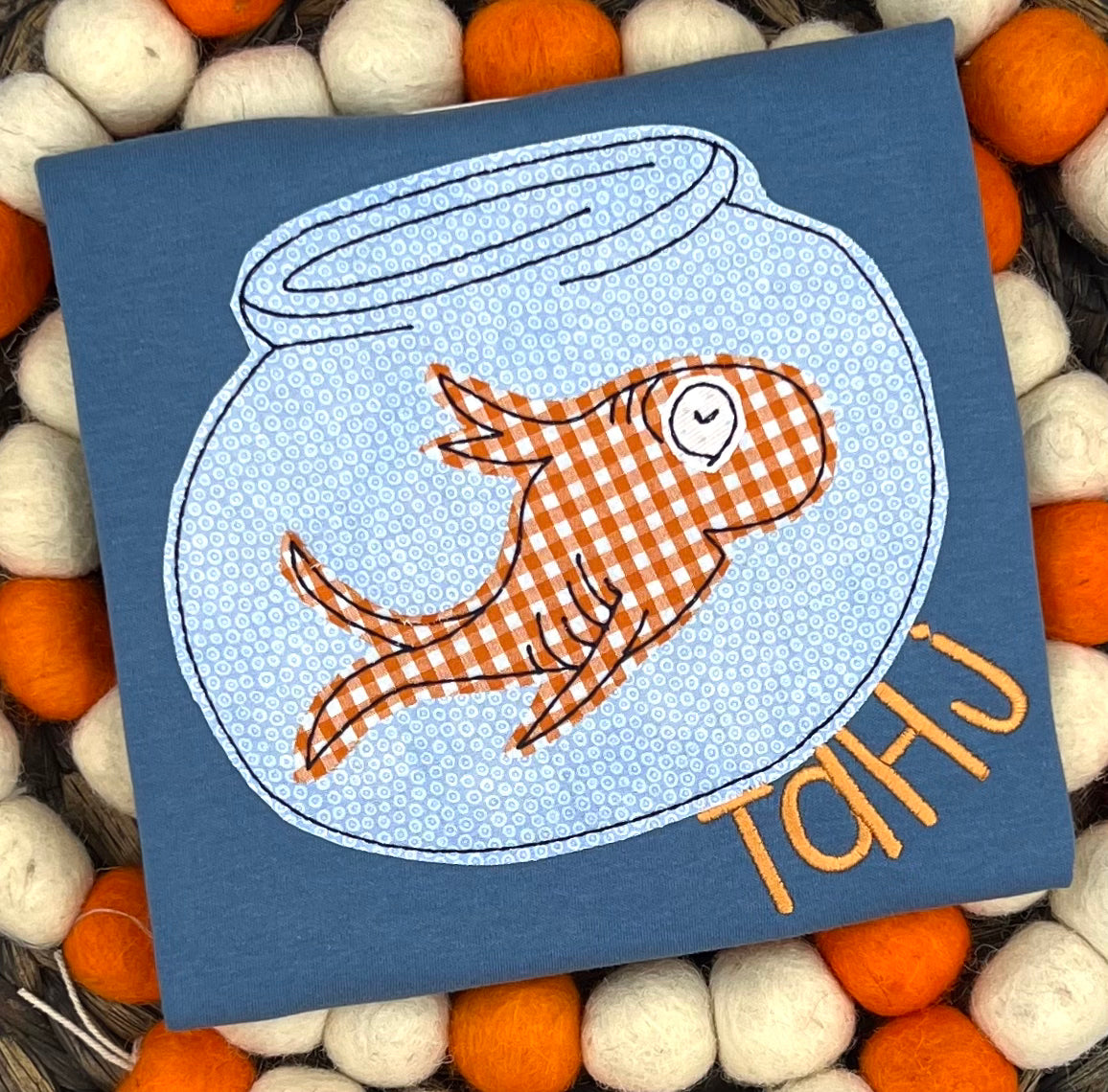 Fish bowl appliqué